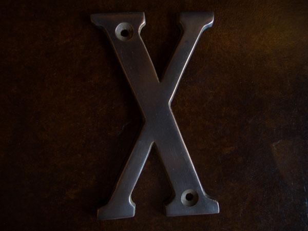 Brass Sign X