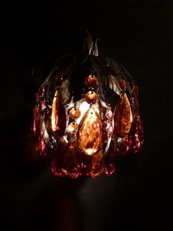 1灯　クリスタル　ブラケット照明　LFB 0016/Almond amber（3）