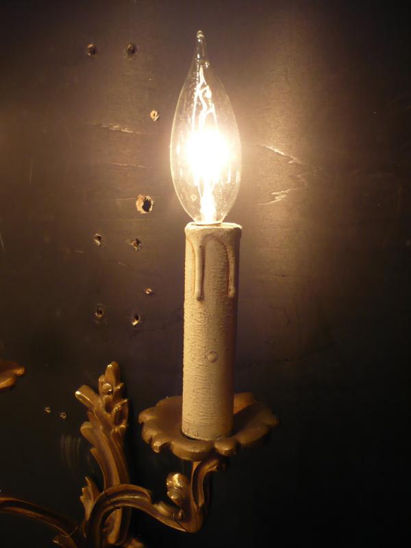 イタリア製真鍮ブラケット、壁ブラケット照明、ウォールランプ、ライト、イタリアンクラシック　LCB 0220（3）