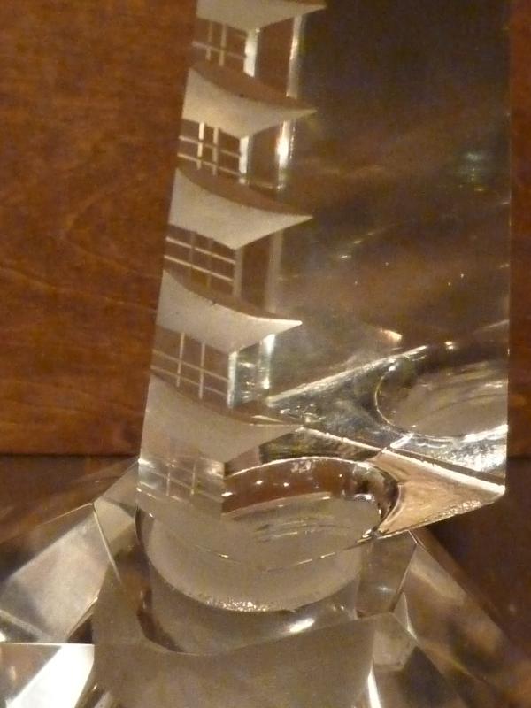 ボヘミアンクリスタルガラス香水ビン　LCM 3132（4）