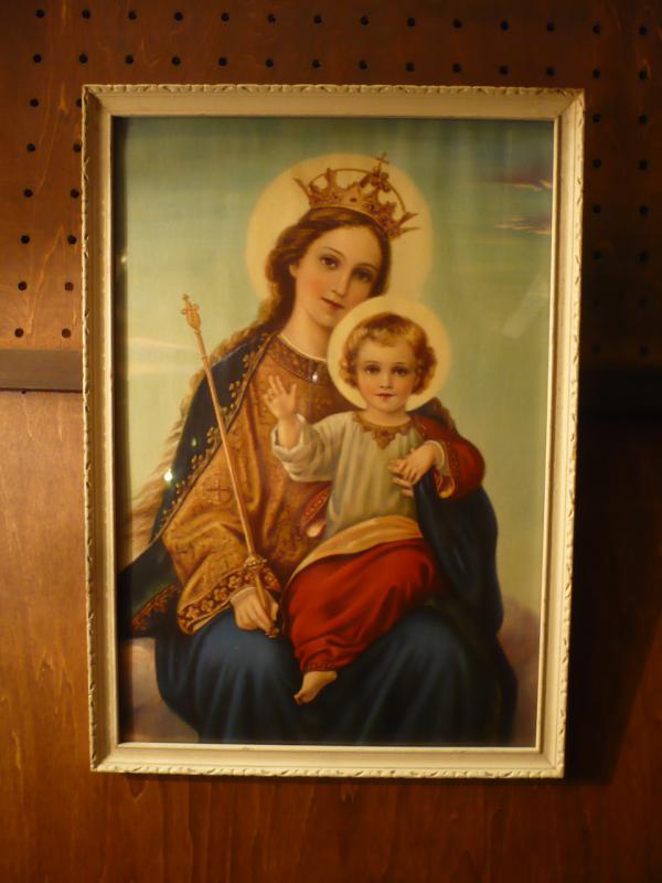 イタリア製聖母子壁掛け 白　LCP 0304（2）