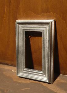 Italian silver wood picture frame