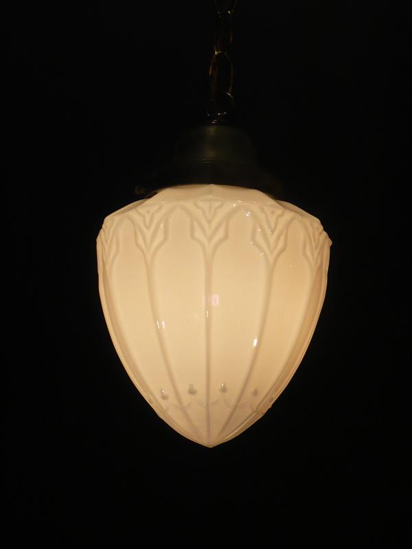 ガラスシェードペンダントライト　小型ペンダント照明　玄関照明　BCH 0027（2）