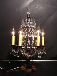 French brass table chandelier 6灯