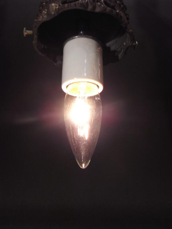 アメリカ製ガラスシェードペンダントランプ、インテリア照明　BCH 0068（2）