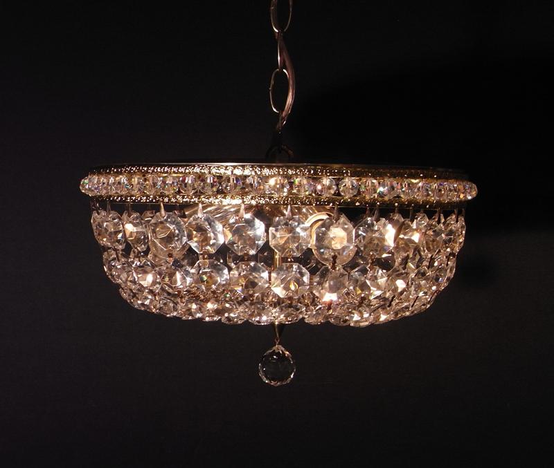 French gold grape chandelier 3灯