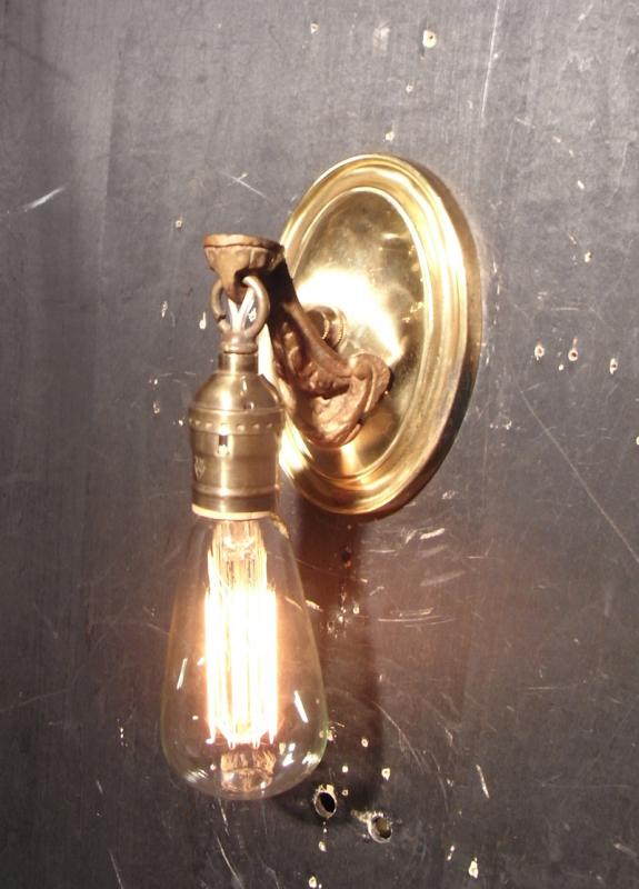 真鍮ブラケット、壁ブラケット照明、ウォールランプ、ライト、レトロ下向き照明　LCB 0384（6）