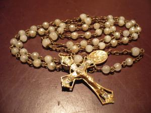Italian glass beads rosary