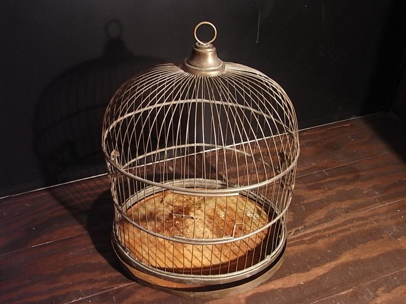 アンティーク鳥かご、真鍮バードケージスタンド、トリカゴ　LCM 5066（5）