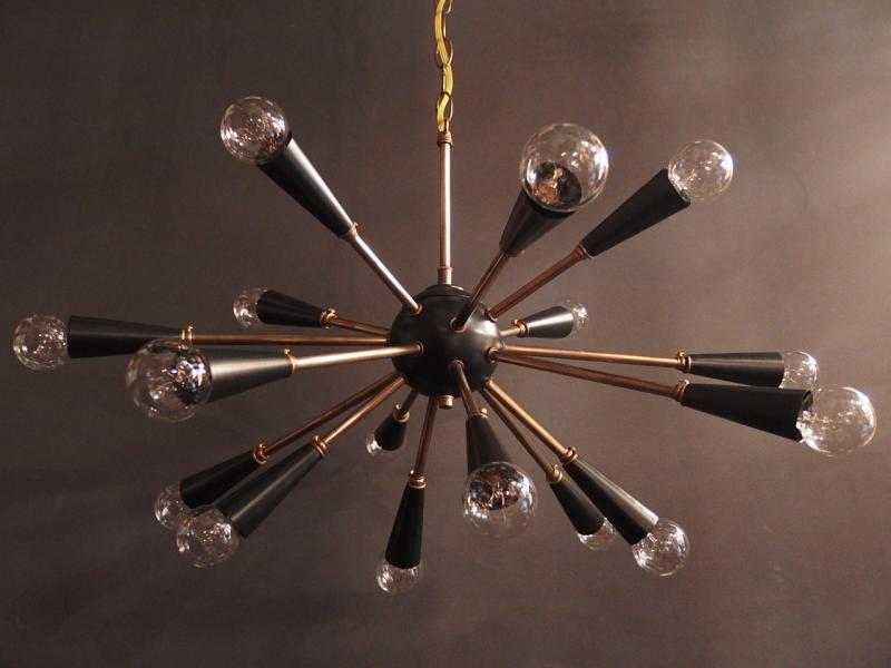 redrock original  「European sputnik chandelier」　RRO 0098/M/BLK（4）