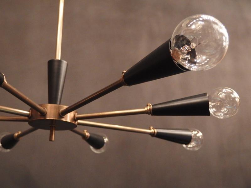 redrock original  「European sputnik chandelier」　RRO 0100/S/BLK（7）