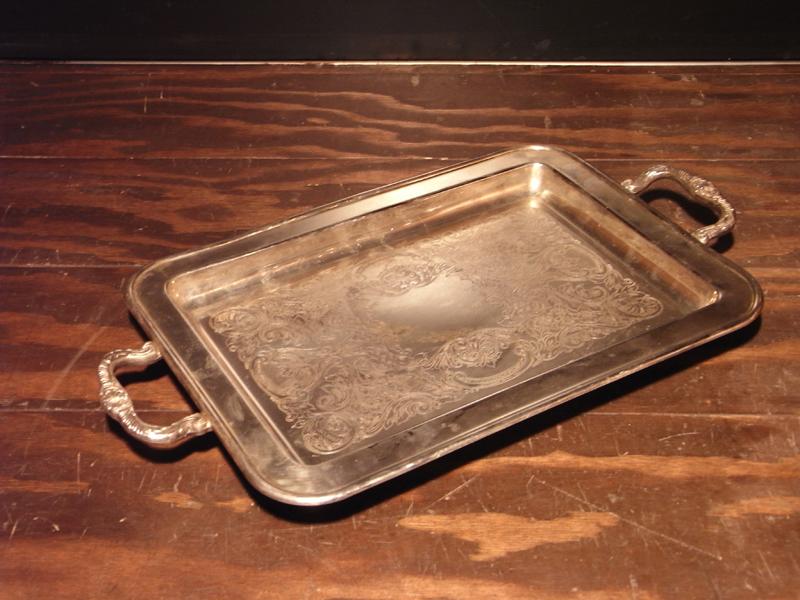 silver tray