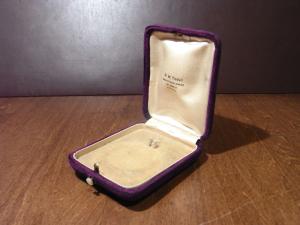 purple velvet jewelry display case