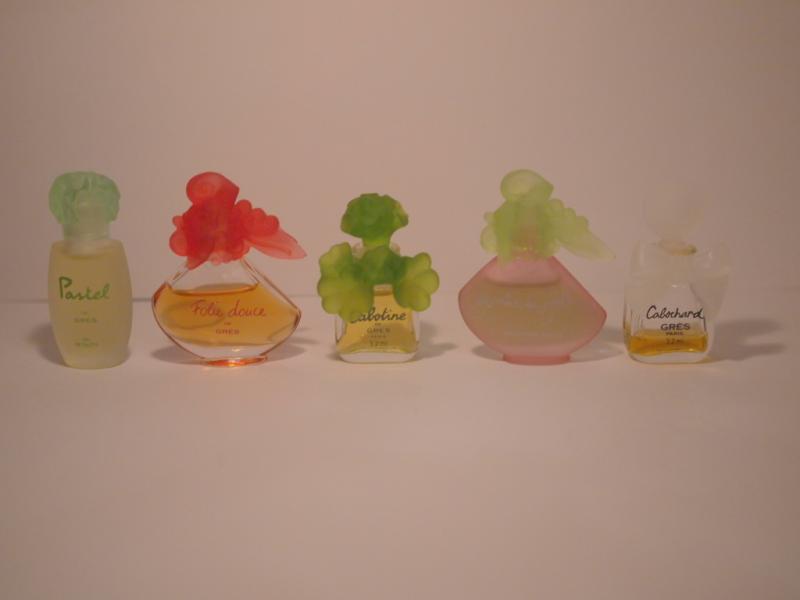GRES香水瓶、ミニチュア香水ボトル、ミニガラスボトル、サンプルガラス瓶　LCC 0208（4）