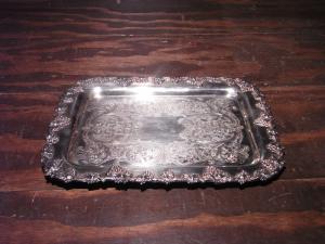 silver grape tray