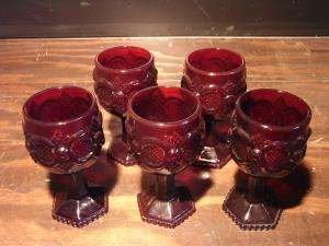 Avon red wineglass（5点あり！）