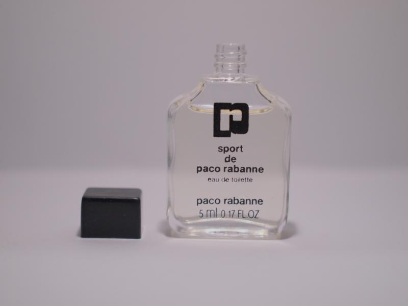 Paco Rabanne/Sport de Paco Rabanne香水瓶、ミニチュア香水ボトル、ミニガラスボトル、サンプルガラス瓶　LCC 0697（6）