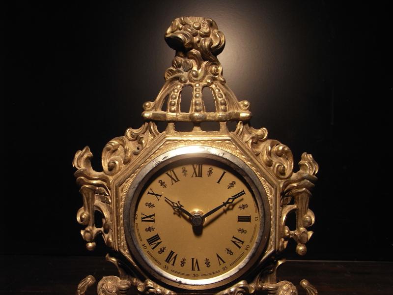 フランス製真鍮時計、置き時計、アンティーククロック　LCM 5717（4）