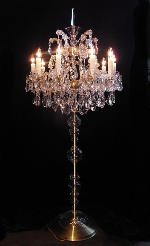 Czechoslovak glass Maria Theresa floor chandelier 10灯