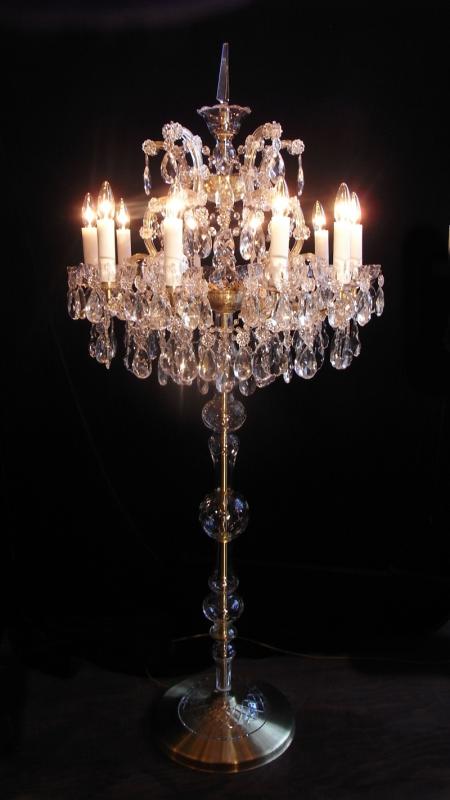 Czechoslovak glass Maria Theresa floor chandelier 10灯