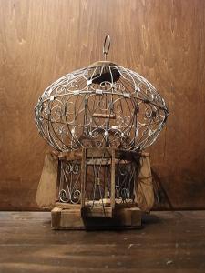 French mini wire bird cage