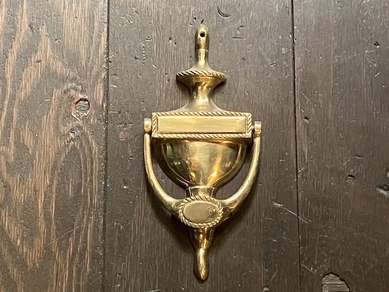 Italian brass door knocker