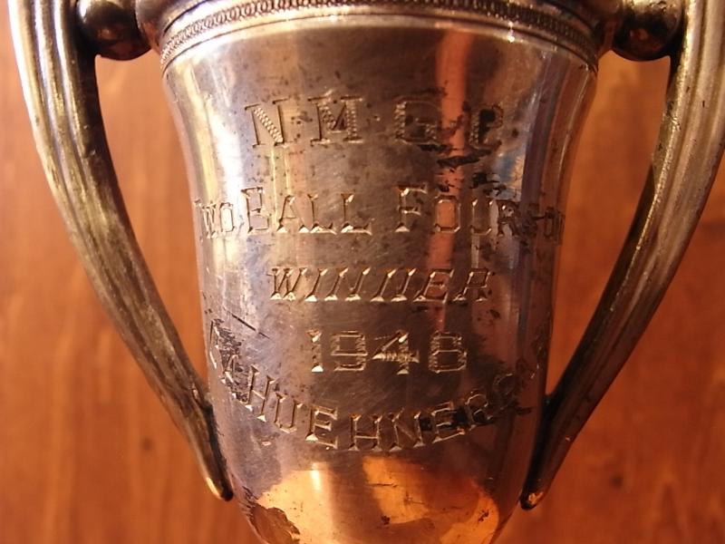 真鍮製トロフィー 1948年アンティーク優勝カップ　優勝杯　LCM 5842（6）