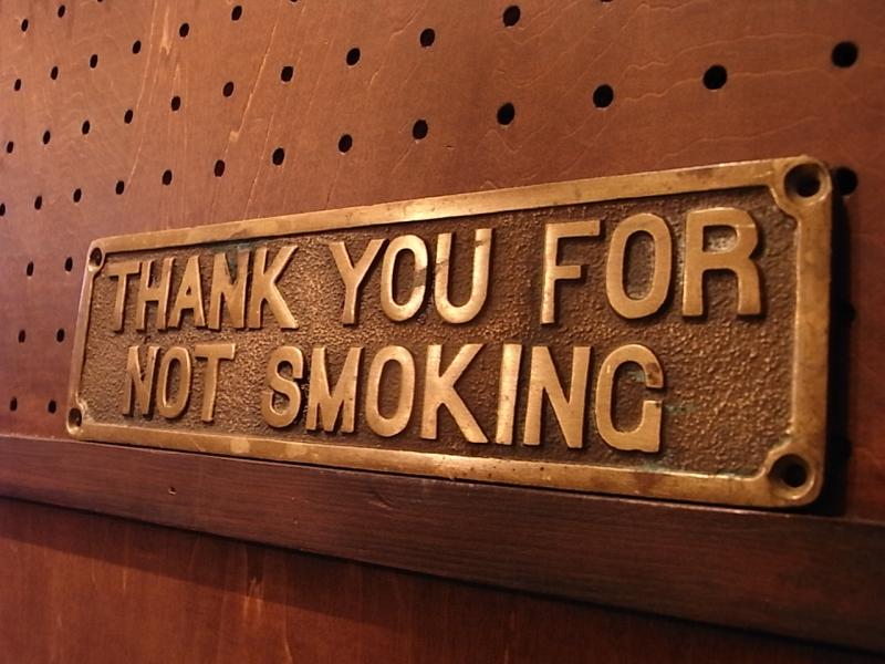 イタリア製真鍮看板、禁煙サイン、禁煙プレート　LCM 5911（2）