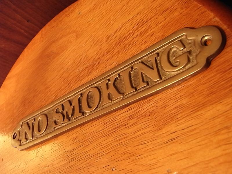 イタリア製真鍮看板、禁煙サイン、禁煙プレート　LCM 6063（2）
