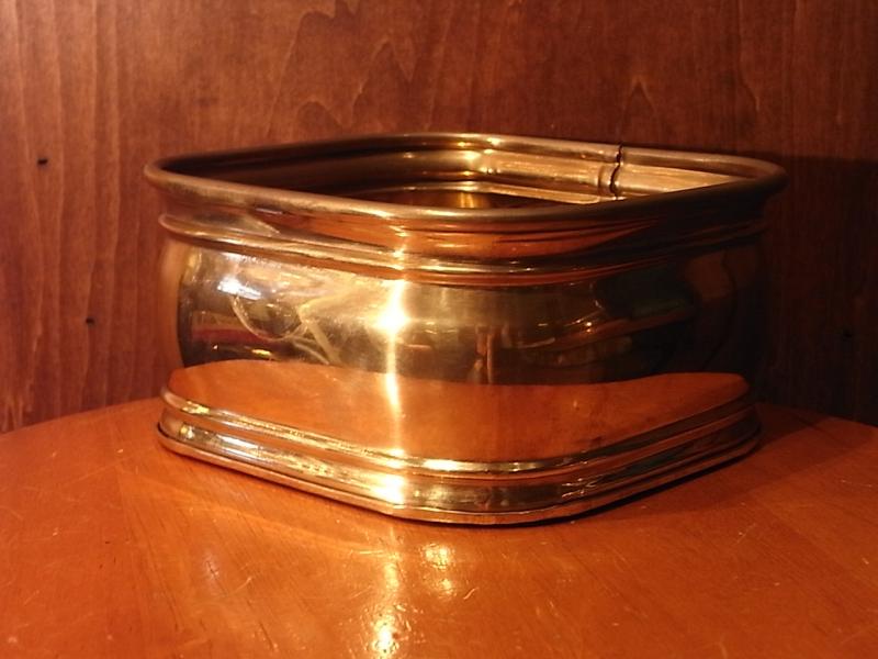アンティーク真鍮製トレイ、トレー（カルトン、バケツ、入れ物、花器）　LCM 5970（3）
