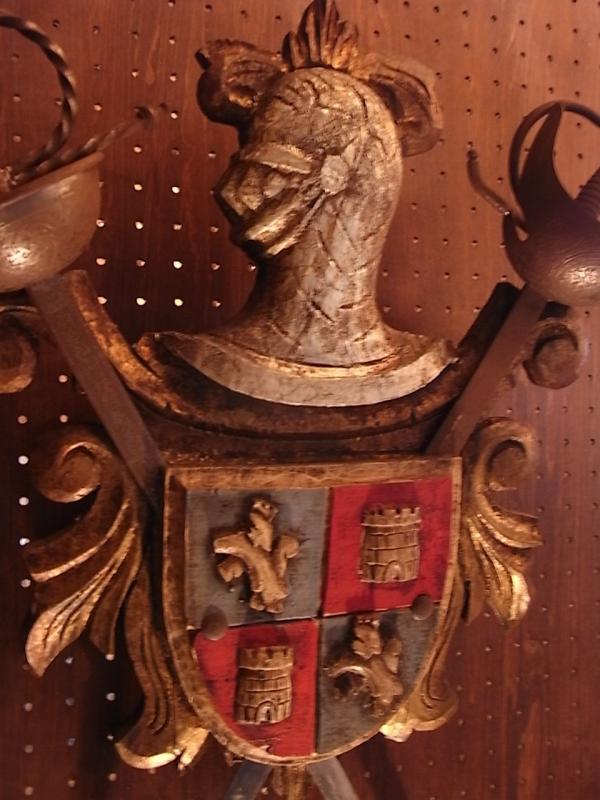 インテリア騎士と武器のエンブレム、壁掛け、武器壁飾り　LCM 5885（3）