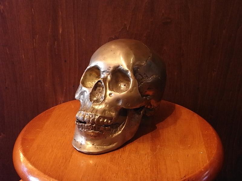 Italian brass skull