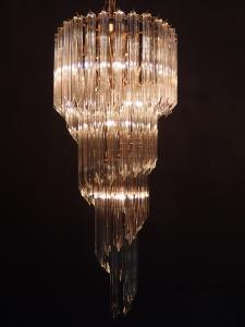Spiral glass chandelier 5灯