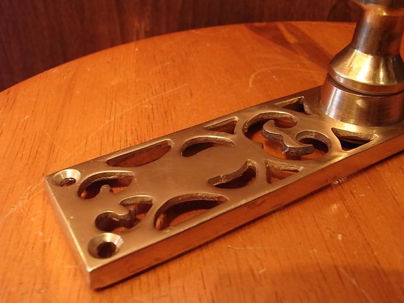 イタリア製アンティークレバーハンドル　真鍮ドア取っ手　家具パーツ ハードウエア　LCM 6182（6）
