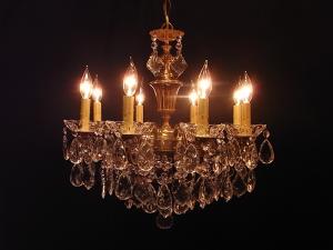 French brass chandelier 8灯
