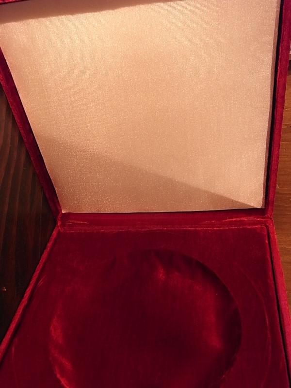 イタリア製赤ベルベット宝石箱、アンティークジュエリーケース、宝石ディスプレイ、宝石ケース　BCM 0251（4）