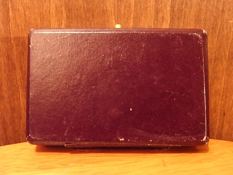 イギリス製紫宝石箱、レトロパープルジュエリーケース、リングディスプレイ、リングケース　LCM 6629（6）