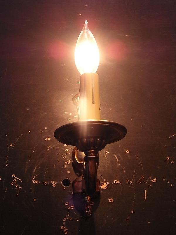 フランス製真鍮ブラケット、壁ブラケット照明、ウォールランプ、ライト　LCB 0538（2）