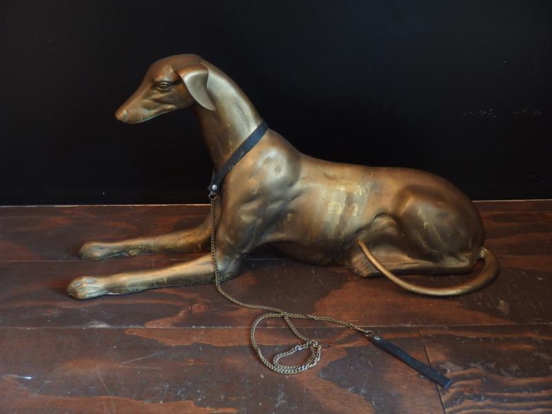 真鍮製犬のオブジェ　USM 1491（2）