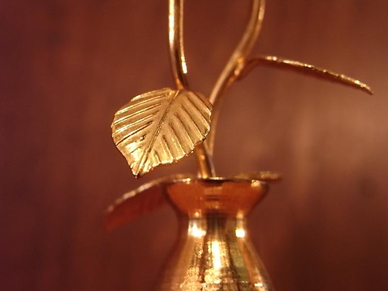イタリア製真鍮お花置物、ミニチュア花瓶、ドールハウス小物、テラリウム小物　LCM 6266（4）