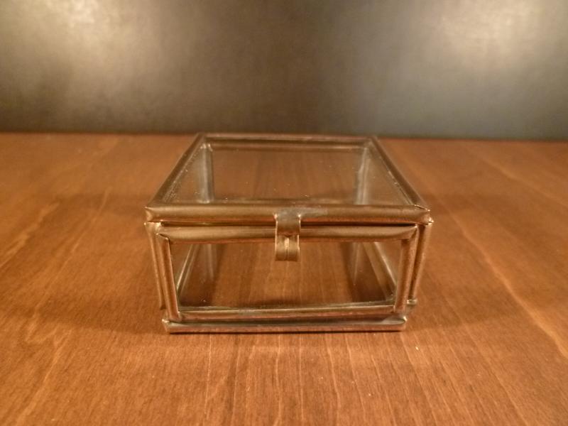 イタリア製ガラスコレクションケース、リング置き、ディスプレイガラスケース、ショーケース、シャドウボックス　LCM 6655（2）