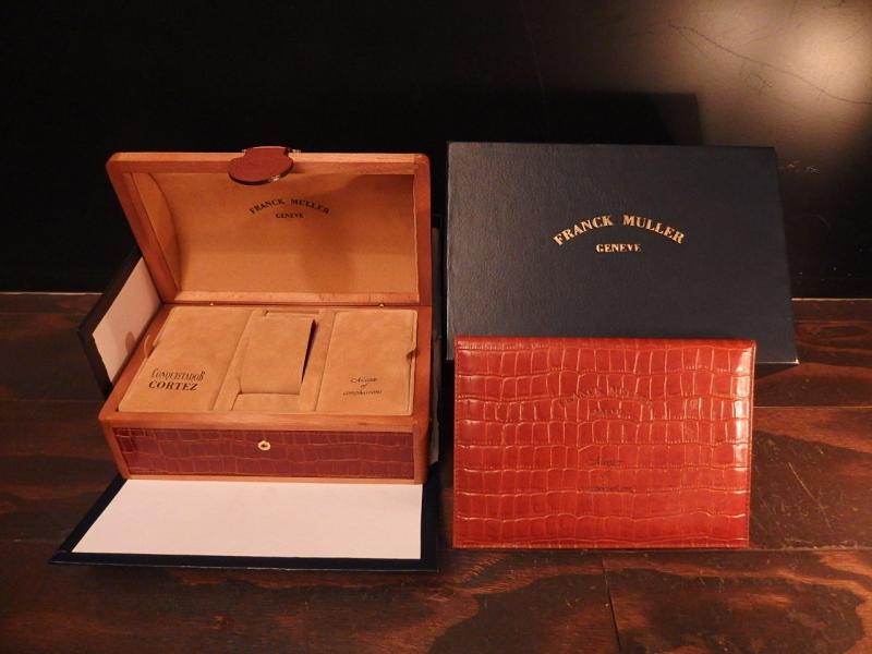leather FRANCK MULLER watch display case & box