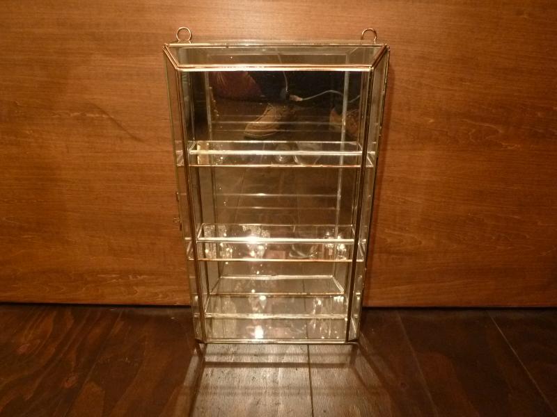 イタリア製ガラスコレクションケース、リング置き、ディスプレイガラスケース、ショーケース、シャドウボックス　LCM 6406（2）