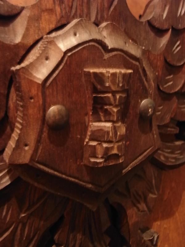 インテリア双頭鷲エンブレム、盾のエンブレム、壁掛け、盾壁飾り　LCM 6632（3）