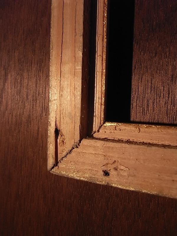 ビンテージ木製ピクチャーフレーム（額縁、フォトフレーム）（木、壁掛け）　BCM 0129（7）