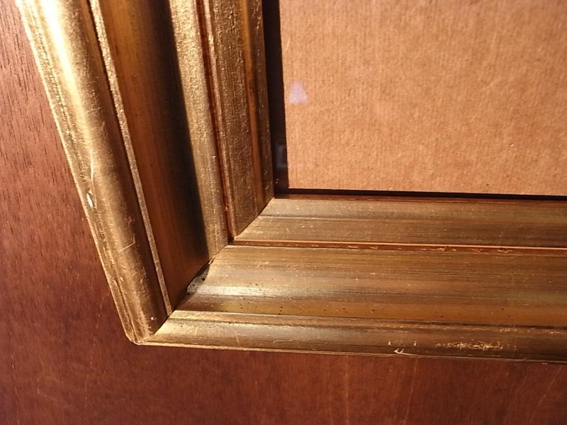 ビンテージ木製ピクチャーフレーム（額縁、フォトフレーム）（木、壁掛け）　BCM 0137（7）