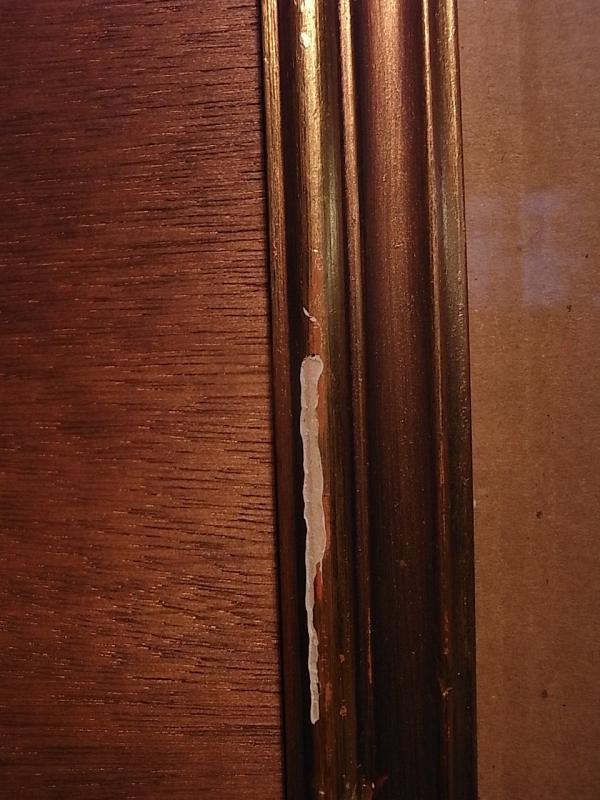ビンテージ木製ピクチャーフレーム（額縁、フォトフレーム）（木、壁掛け）　BCM 0162（4）