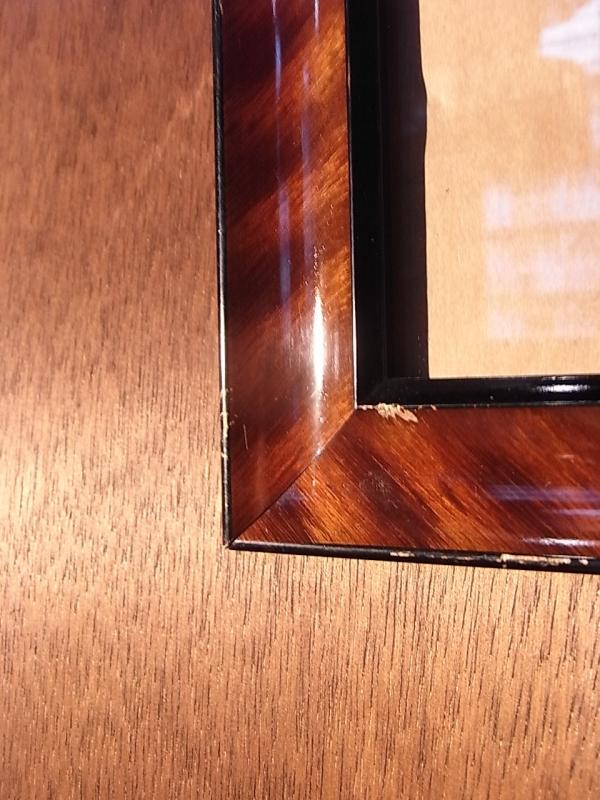 ビンテージ木製ピクチャーフレーム（額縁、フォトフレーム）（木、壁掛け）　BCM 0165（3）
