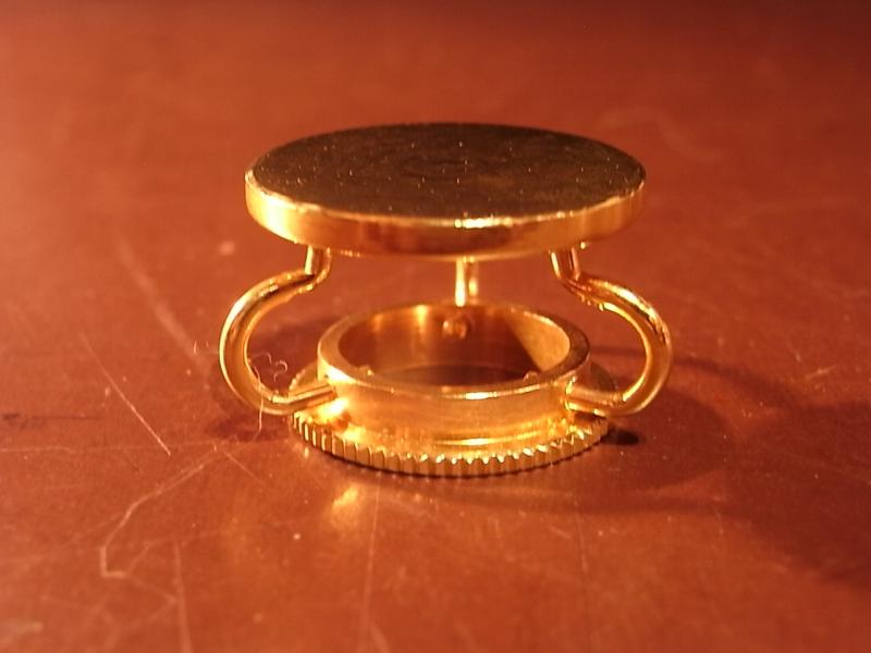 Italian brass mini round table