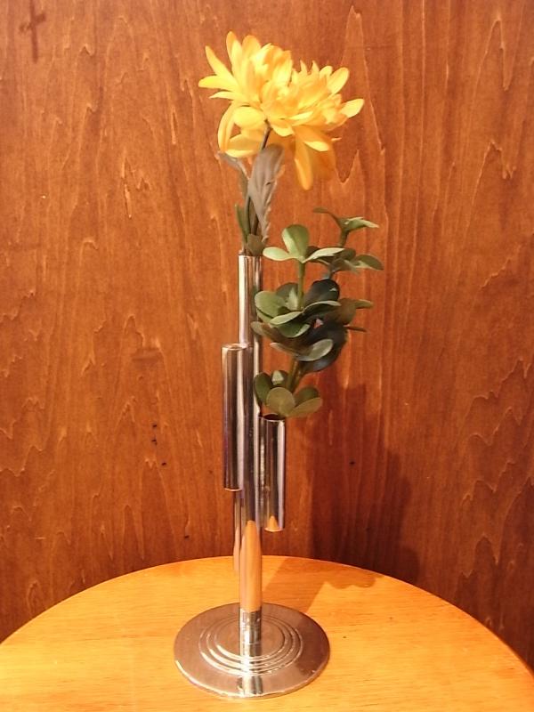 シルバー色花器、シルバー一輪挿し、銀色花瓶　LCM 6722（3）